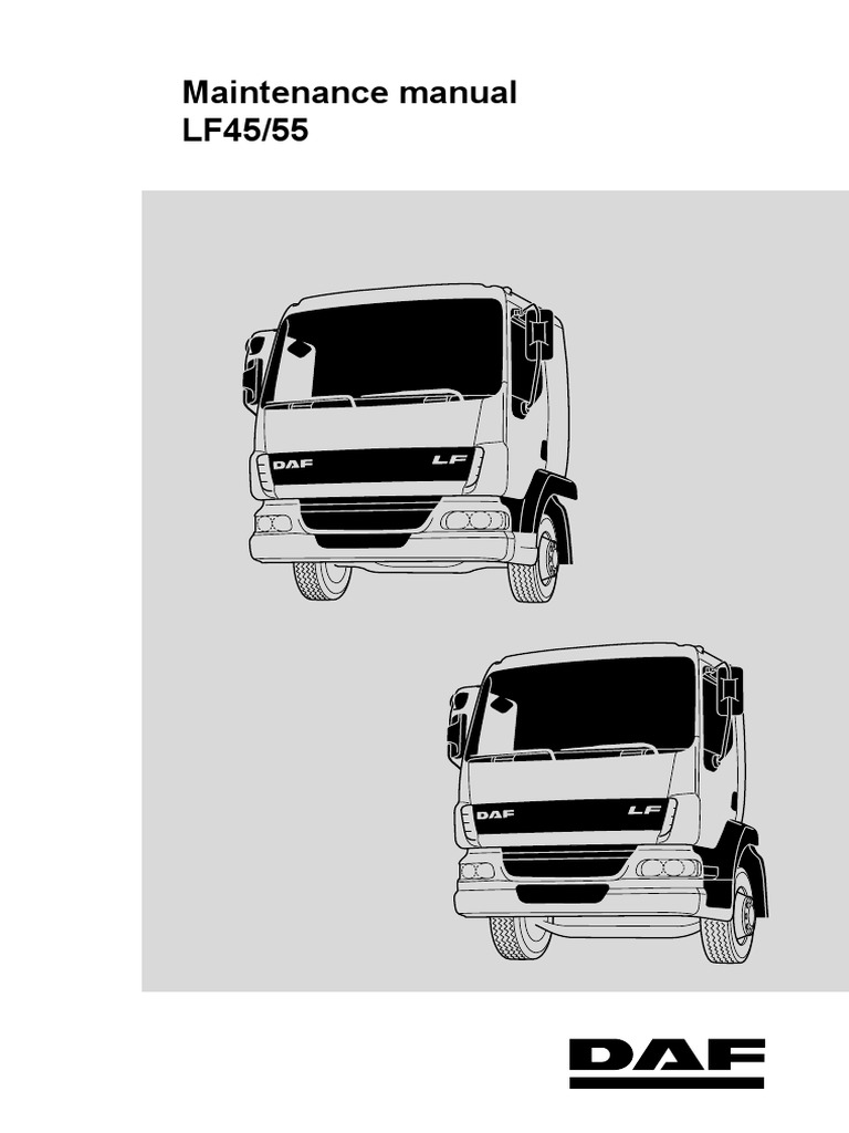 Daf Xf 105 Workshop Manual