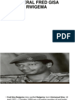 History of Major Generals Fred Gisa Rwigema
