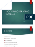 Characteristics of Modern Operating Systems