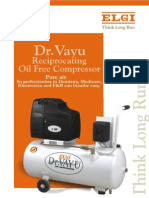 Dr. Vayu Reciprocating Oil Free Air Compressor