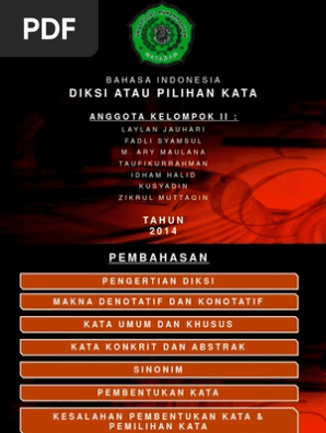 Diksi Dan Pilihan Kata