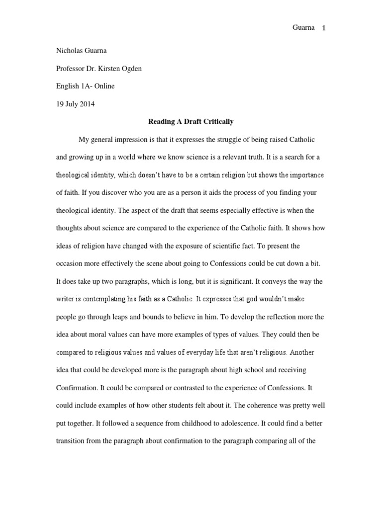 Short essay on church picture