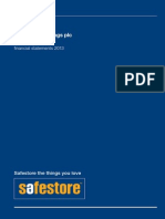 Safestore Holdings PLC - Annual Report 2013