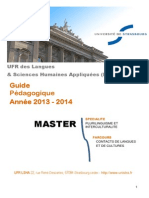 Guide Pedagogique Du Master Contacts de Langues de Cultures Ajout24.03