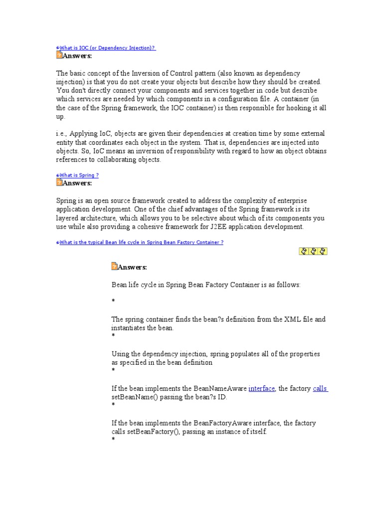 Spring Framework & IoC Explained | PDF | Spring Framework | Software ...