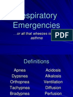 Respiratory Emergencies: or All That Wheezes Is NOT Asthma