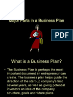 Major Parts in A Business Plan