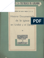 Historia Documentada de La Iglesia en Urabá y El Darién Vol.1