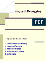 Testing and Debugging