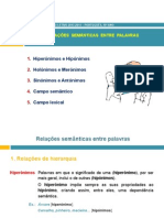 Semântica - Relacoes Semanticas Entre Palavras PDF