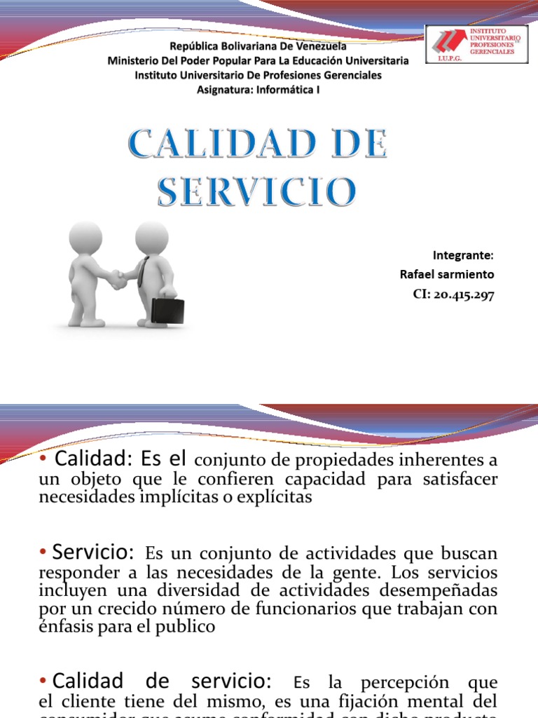 Claves para Mejorar la Calidad del Servicio | PDF | Cliente | Calidad ...