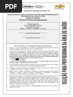 Prova de Tecnico de Imobilização Da Pref.do Ceará