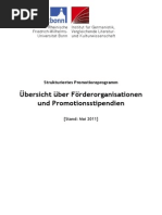 UEbersicht - Foerderorganisationen - Promotion