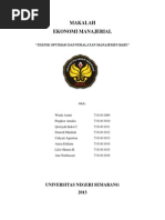 Makalah Ekonomi Manajerial Teori Biaya