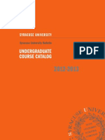 Syracuse University Undergraduate Course Catalog