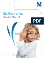 Biomonitoring Price List 2014 2015