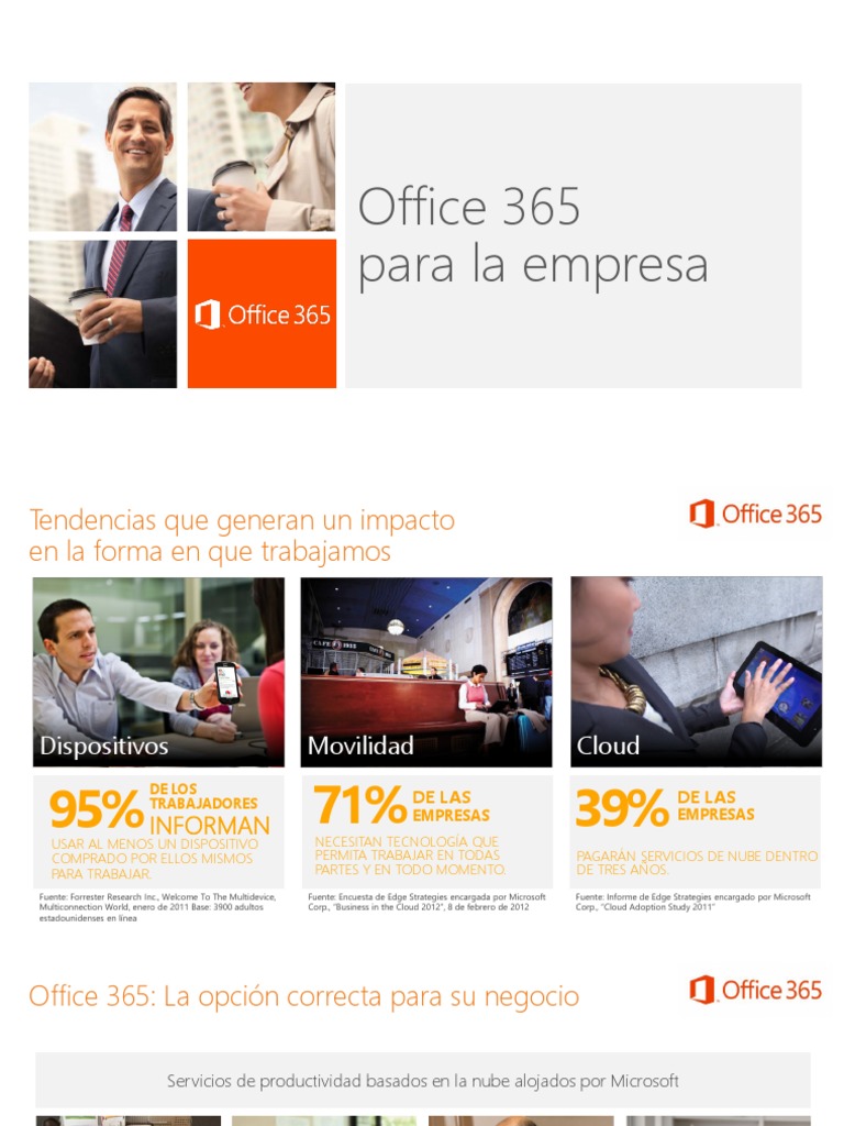 Microsoft Office 365 | PDF | Plataforma como servicio | Oficina 365