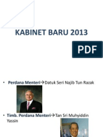 Kabinet Baru 2013
