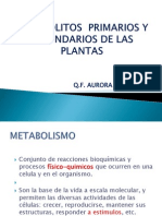 Metabolitos Primarios y Secundarios de Las Plantas. Apupe 3