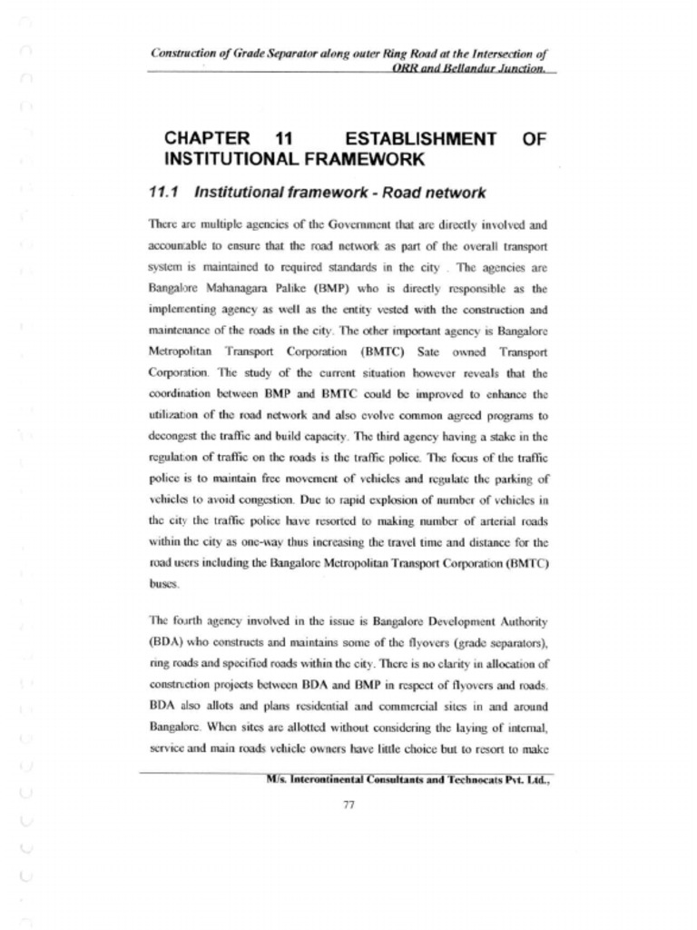 Bellandur Bda Report 4of4 | PDF | Road | Project Management