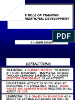 Role of Training in Org. Dev