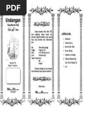 470+ Contoh Undangan Tasyakuran Umroh Ms Word Gratis Terbaru