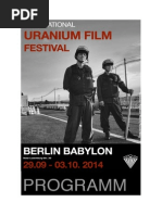 Download Berlin Internationales Uranium Film Festival 2014 - Programm in Deutsch by Uranium Film Festival SN236064098 doc pdf