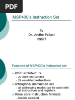 MSP430's Instruction Set