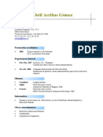 Plantilla Curriculum Vitae Para Personas Con Formación Profesional