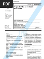 C NBR 6123 - Forças devidas ao vento em edificações