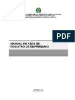 Manual de Atos de Registro Mercantil - Empresário Individual