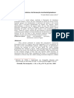 As Bases Históricas Da Formação Territorial Piauiense