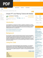 Download Simple FFT and Filtering Tutorial With Matlab - CodeProject by latec SN236082331 doc pdf