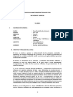 Syllabus Derecho Del Medio Ambiente 2014-1 PUCP