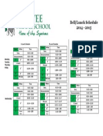 Bell Lunch Schedule 2014-2015 Updated 7-30-14