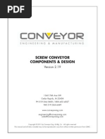 Screw Conveyor Design Overview | PDF | Reliability Engineering | Human ...