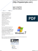 Windows 7 - Agregar Carpetas Personales Al Menú Favoritos