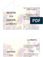 Novena A La Sangre de Cristo 1 PDF