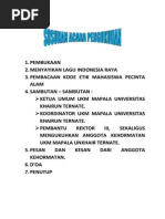 Susunan Acara Pengukuhan