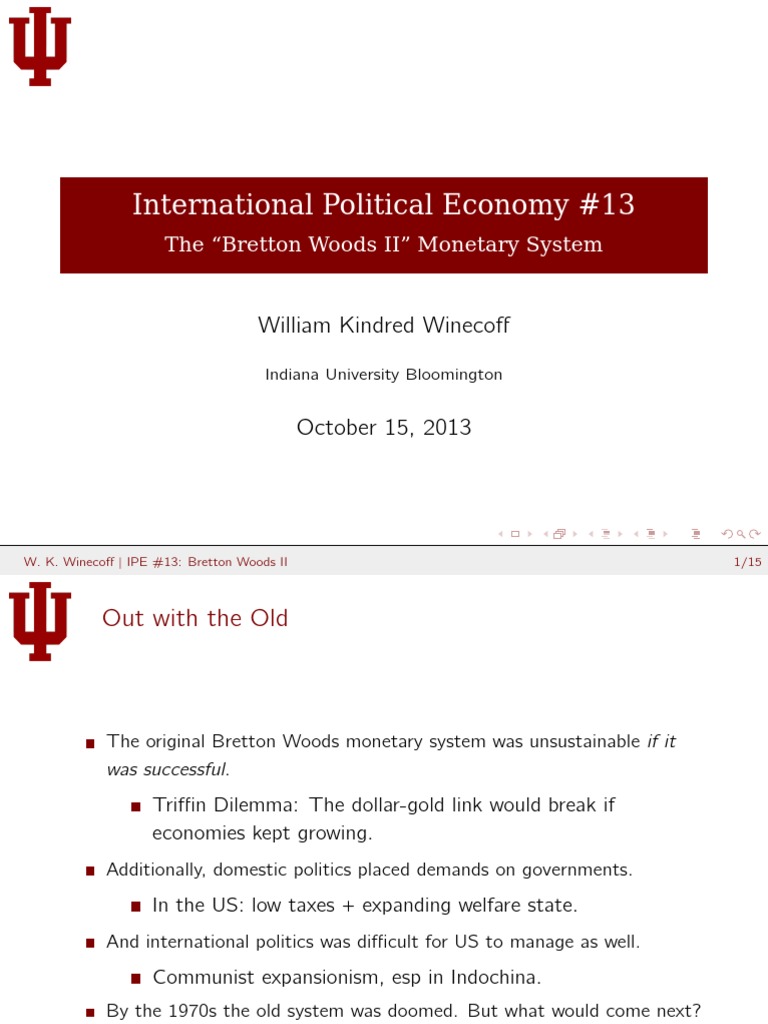 Bretton Woods II: A New Monetary Era | PDF | Bretton Woods System ...