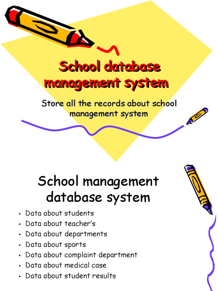 School Database Management System | PDF