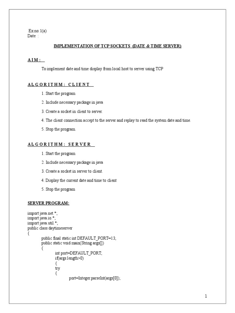 Computer Networks Lab Manual PDF