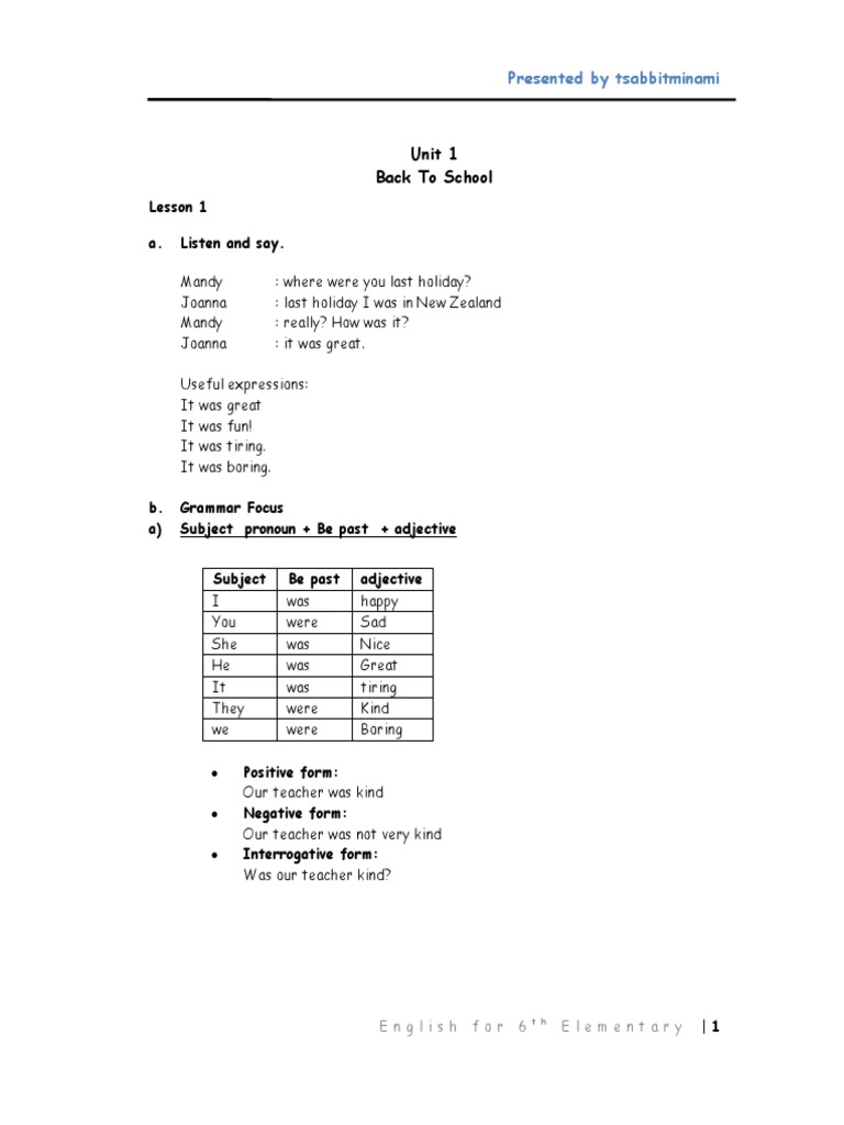 Bahasa Inggris Kelas 6  Salad  Verb