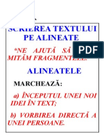 Scrierea Pe Alineate