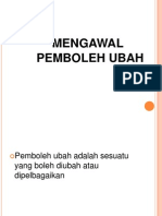 mengawal pemboleh ubah