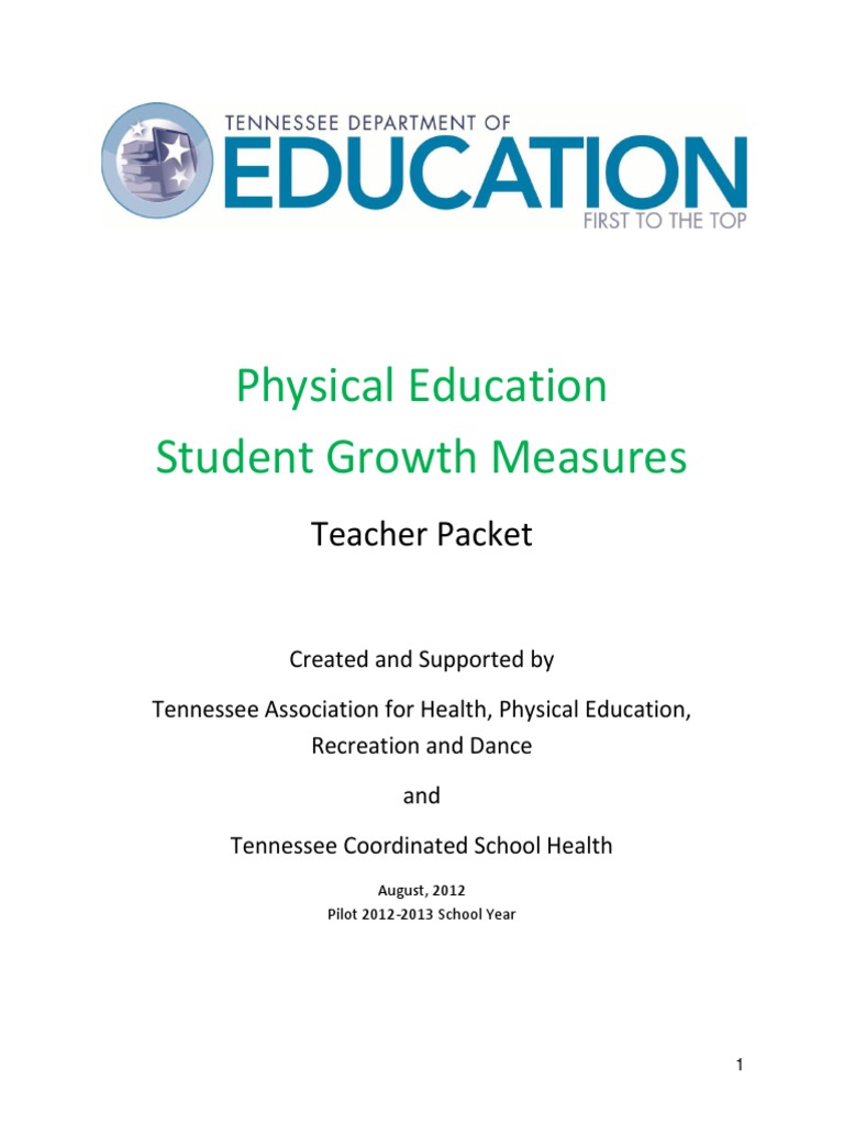 Tennessee P.E. Packet Educational Assessment Physical