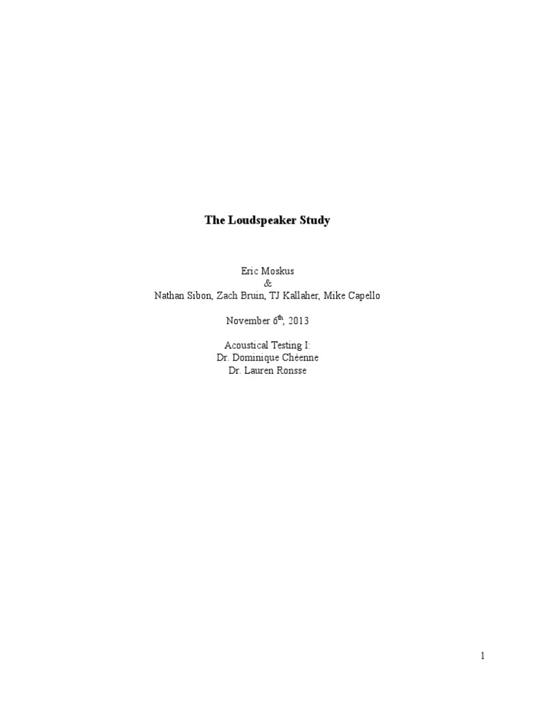 Event TR8XL Loudspeaker Frequency Analysis | PDF | Loudspeaker | Microphone