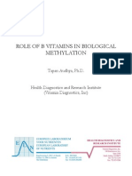 Role of B Vitamins in Biological Methylation