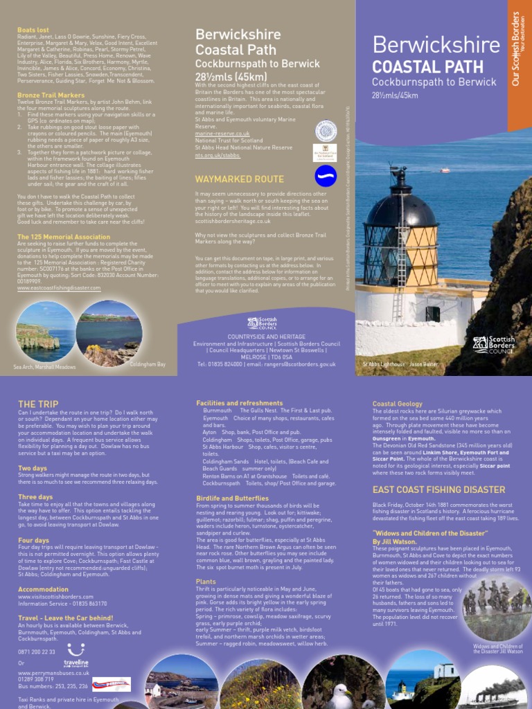 Berwickshire Coastal Path Guide | PDF | Nature