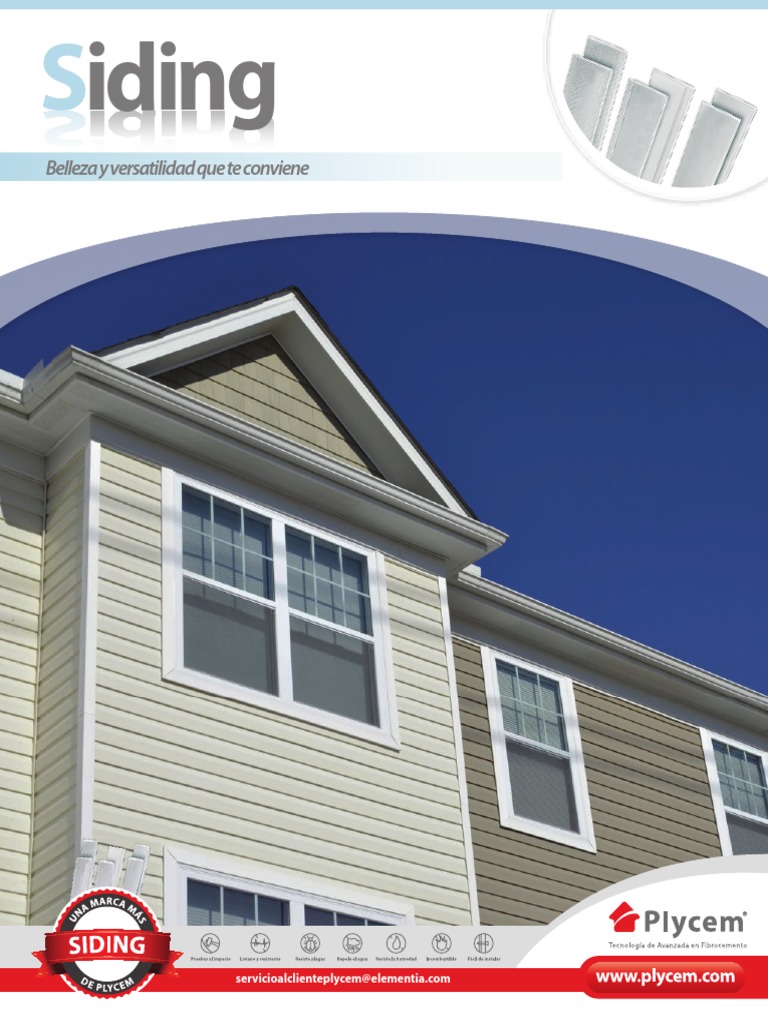 Catalogo Tecnico Siding PLYCEN PDF Cemento Science